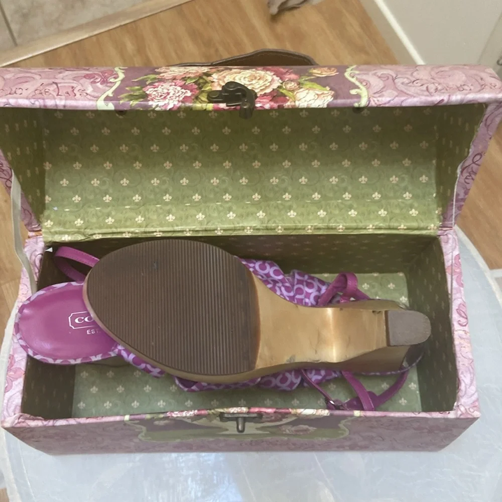 Coach Purple Women's Sandals - Picture 6 of 7